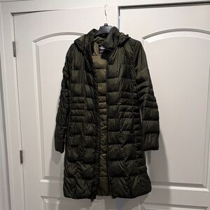 The North Face Olive Puffer Jacket